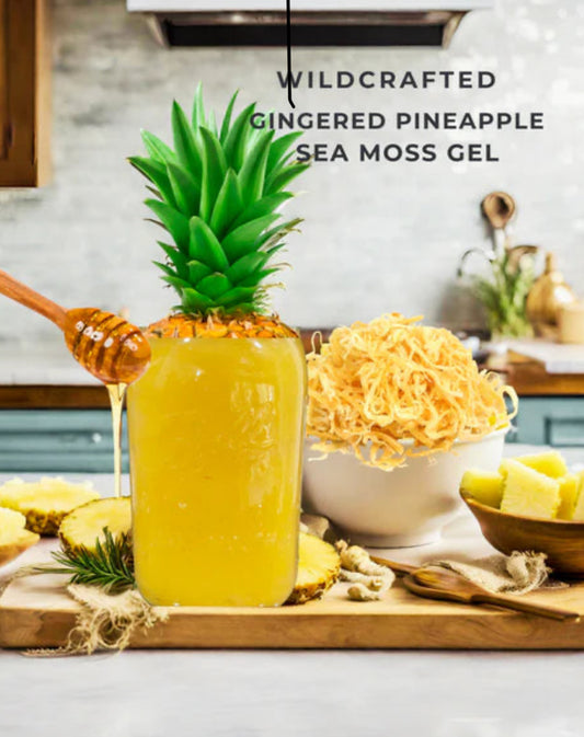 Pineapple Fruit Infused Sea Moss Gel With Ginger